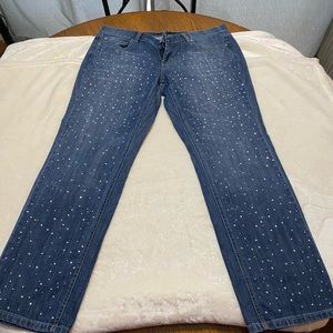 White House Black Market Jewel Jeans Size 10
